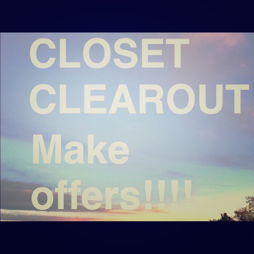 CLOSET CLEAROUT!